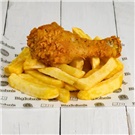 1pc chicken with chips